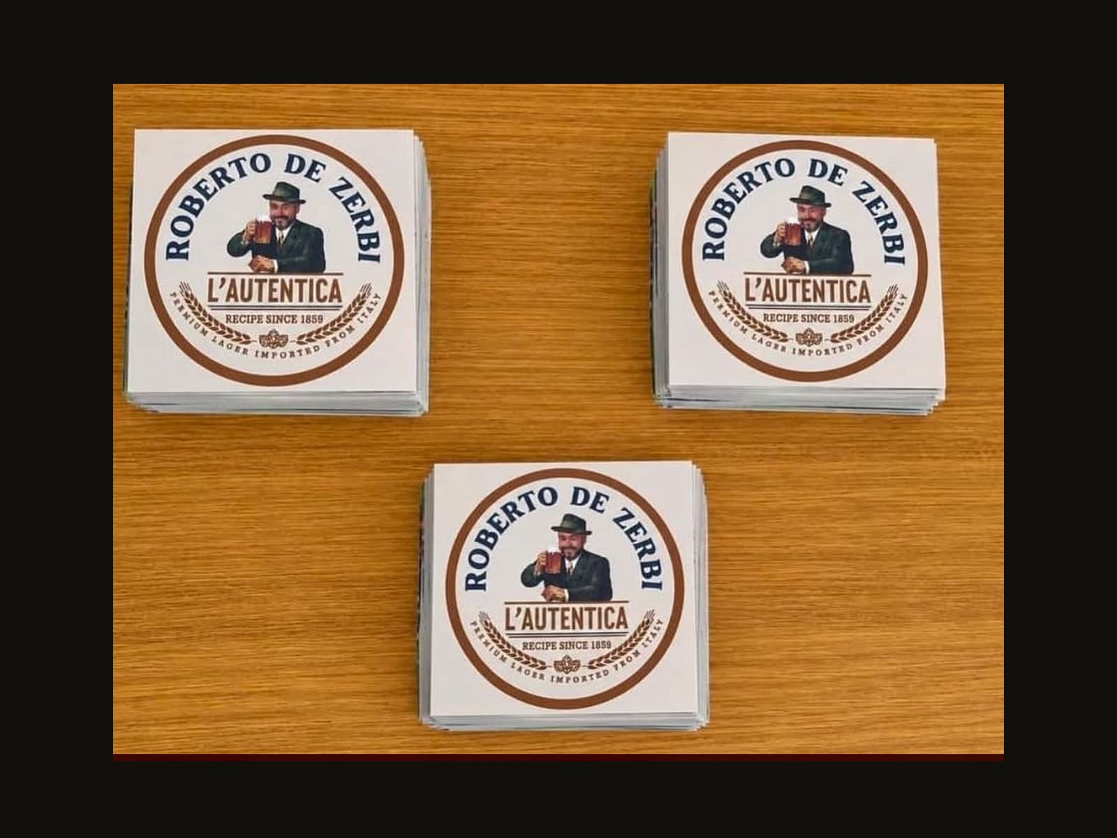 De Zerbi vinyl stickers