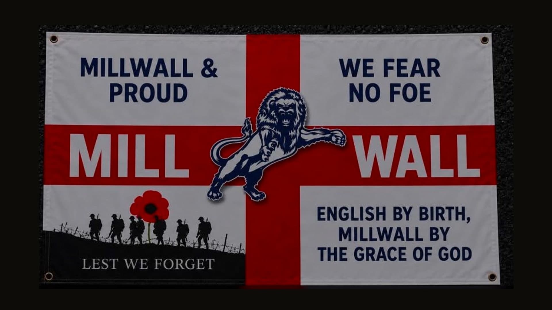 Football supporter flags